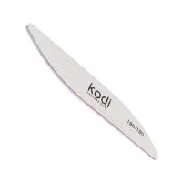 Пилка для ногтей в форме Бумеранг Kodi цвет: серый абразивность 180/180 (178х30х5)